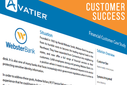 Webster Bank Saw Immediate Results with a 70% Decrease in Password Reset Requests