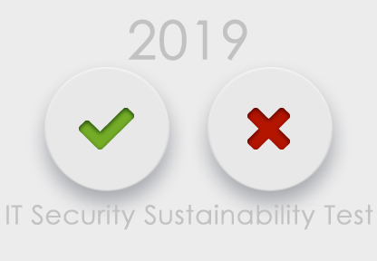 Will You Pass The 2019 IT Security Sustainability Test?