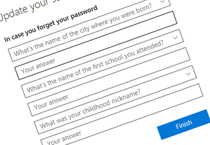 7 Best Practices for Password Reset Questions